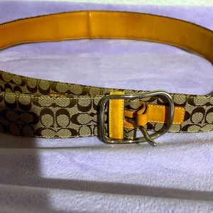 Monogram Coach belt